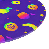 Kleurrijk Tropisch Neon Fruit Patroon Snijplank (Hoek)
