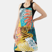 Kleurrijk tropisch oerwoud blad patroon. schort (Insitu)