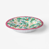 Kleurrijk Tropisch Oerwoud Dieren Patroon Papieren Kommen (Gebogen)