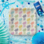 Kleurrijk tropisch palmboompatroon papieren bordje (Feest)