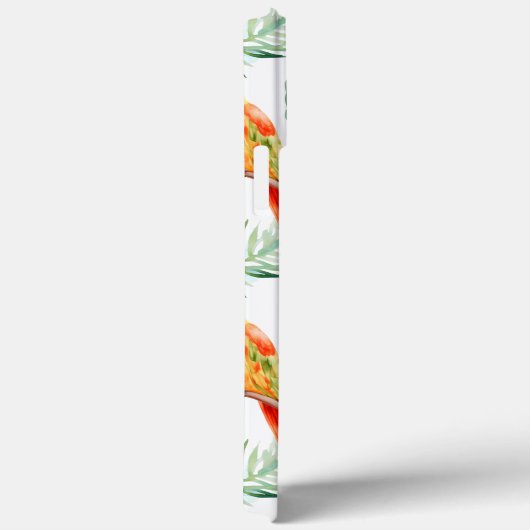 Kleurrijk Tropisch Papegaaipatroon & Monogram Case-Mate iPhone Case (Achterkant / Rechts)