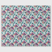 Kleurrijk tropisch patroon cadeaupapier (Vlak)