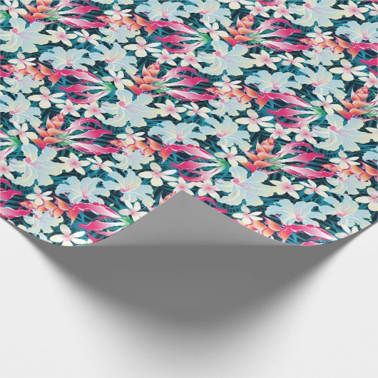 Kleurrijk tropisch patroon cadeaupapier (Hoek)