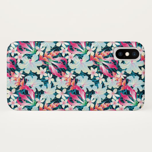 Kleurrijk tropisch patroon Case-Mate iPhone case (Achterkant (horizontaal))