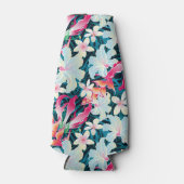 Kleurrijk tropisch patroon flesjeskoeler (Voorkant)