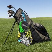 Kleurrijk tropisch patroon golfhanddoek (Groen)