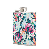 Kleurrijk tropisch patroon heupfles (Links)