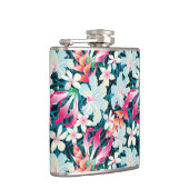 Kleurrijk tropisch patroon heupfles (Rechts)
