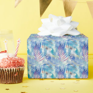 Kleurrijk tropisch patroon met palmbladeren. cadeaupapier
