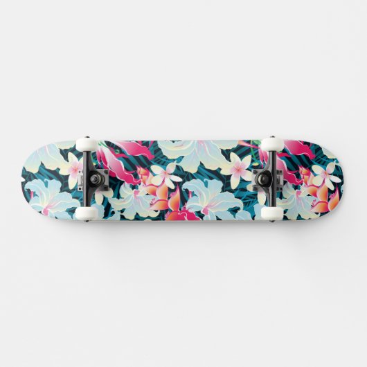 Kleurrijk tropisch patroon persoonlijk skateboard (Horizontaal)