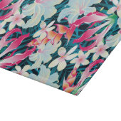 Kleurrijk tropisch patroon snijplank (Hoek)