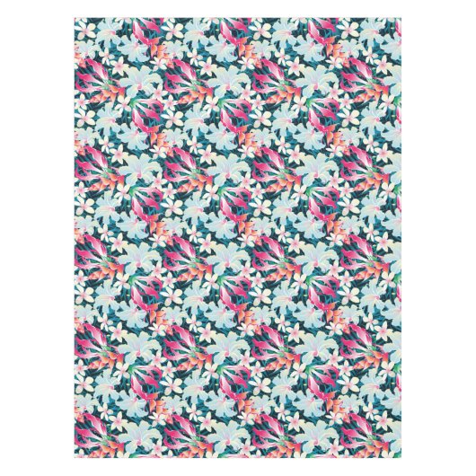 Kleurrijk tropisch patroon tafelkleed (Voorkant)