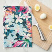 Kleurrijk tropisch patroon theedoek (Quarter Fold)