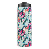 Kleurrijk tropisch patroon thermosbeker (Voorkant)