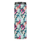 Kleurrijk tropisch patroon thermosbeker (Achterkant)