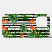 Kleurrijk tropisch Plant, palmbladeren en vogel Case-Mate iPhone Case (Achterkant (horizontaal))