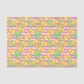 Kleurrijk Tropisch Schildpadpatroon Tissuepapier (Voorkant)