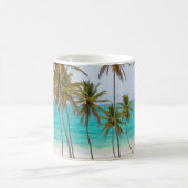 Kleurrijk tropisch strand koffiemok (Center)