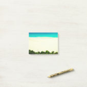 Kleurrijk tropisch strand post-it® notes (Op bureau)
