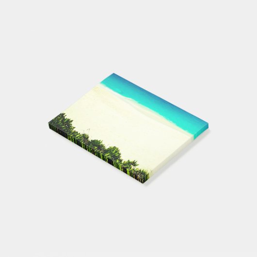 Kleurrijk tropisch strand post-it® notes (Schuin)