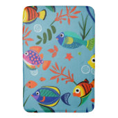 Kleurrijk Tropisch Vis Onderwaterpatroon Badmat (Voorkant Verticaal)