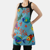 Kleurrijk Tropisch Vis Onderwaterpatroon Schort (Insitu)