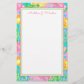 Kleurrijk tropisch vispatroon briefpapier (Voorkant)