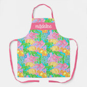 Kleurrijk Tropisch Vissen Patroon Gepersonaliseerd Schort (Voorkant)