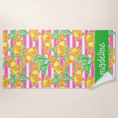 Kleurrijk Tropisch Vissen Patroon Gepersonaliseerd Strandlaken (Voorkant)