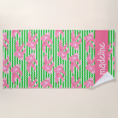 Kleurrijk Tropisch Vissen Patroon Gepersonaliseerd Strandlaken (Voorkant)