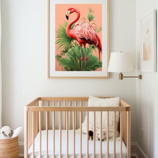 Kleurrijk Tropisch🌴🦩Flamingoparadijs Poster