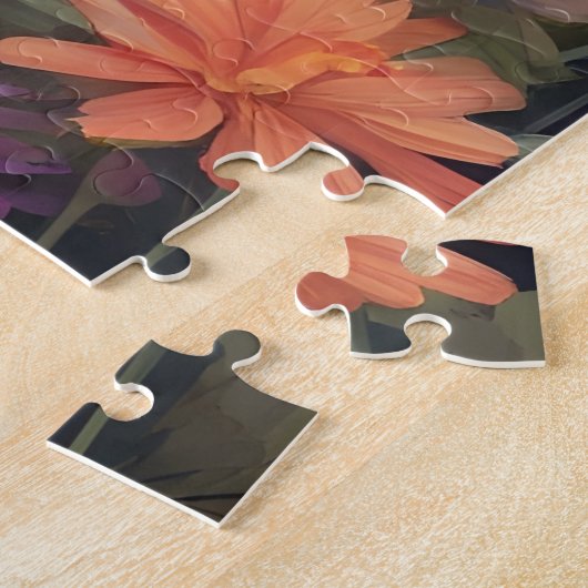 Kleurrijk tuinavontuur van kat legpuzzel (Zijkant)