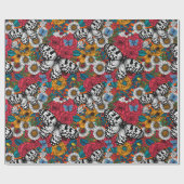 Kleurrijk tuinpakpapier cadeaupapier (Vlak)