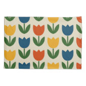 Kleurrijk Tulp Patroon Kussensloop (Achterkant)