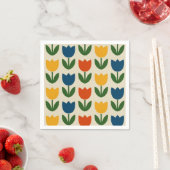 Kleurrijk Tulp Patroon Servet (Insitu)