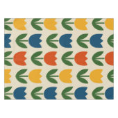 Kleurrijk Tulp Patroon Tafelkleed (Voorkant (Horizontaal))