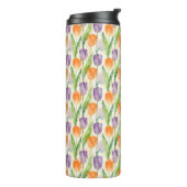 Kleurrijk Tulp Patroon Thermosbeker (Gedraaid links)