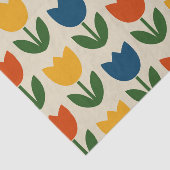 Kleurrijk Tulp Patroon Tissuepapier (Detail)