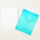 Kleurrijk turquoise blauw aquarel  planner (Display)