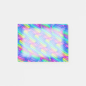 Kleurrijk Turquoise Rainbow Wave Twists Artwork Post-it® Notes (Voorkant)