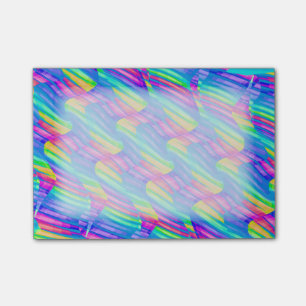 Kleurrijk Turquoise Rainbow Wave Twists Artwork Post-it® Notes
