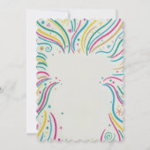 Kleurrijk Uitnodiging Voor Feestelijke Viering (Achterkant)