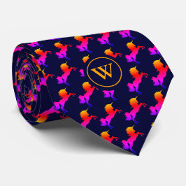 Kleurrijk | UNICORN plus | MONOGRAM blauw Stropdas