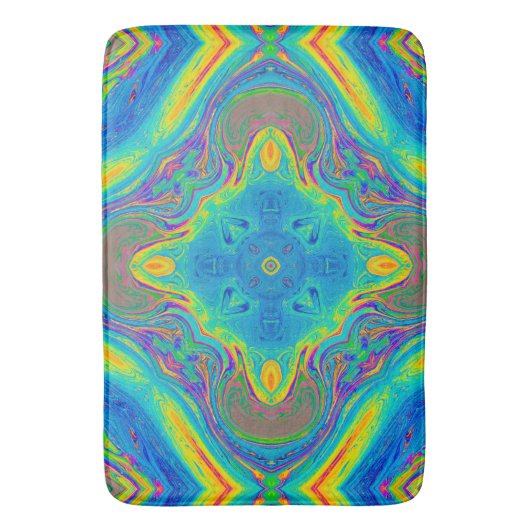 Kleurrijk uniek Abstract Badmat (Voorkant Verticaal)