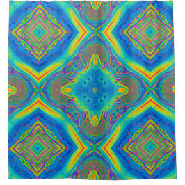 Kleurrijk uniek Abstract Douchegordijn