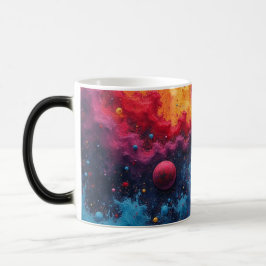 Kleurrijk universum magische mok