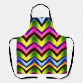 Kleurrijk V vormloos patroon Schort (Voorkant)