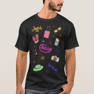 Kleurrijk vakantiejaar - Einde reisinspiratie T-shirt