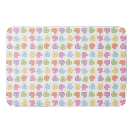 Kleurrijk Valentijn Snoep Mok Onderzetter Badmat (Voorkant)