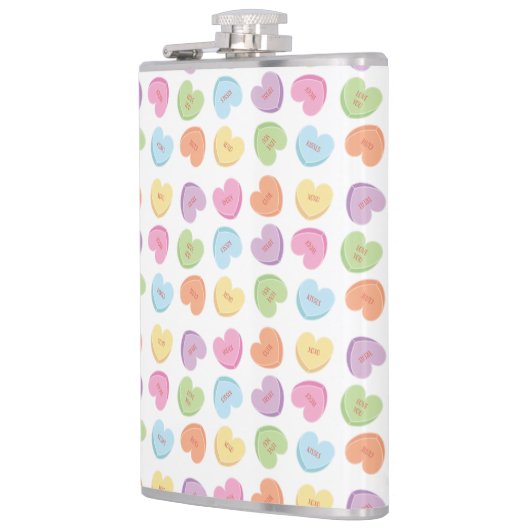 Kleurrijk Valentijn Snoep Mok Onderzetter Heupfles (Links)